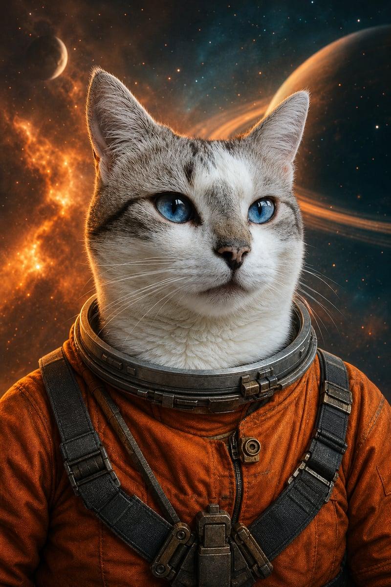 Portrait de Floki en Astronaute